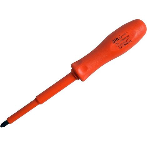 Insulated Screwdriver Phillips No.2 X 100Mm (4In) (1/3)