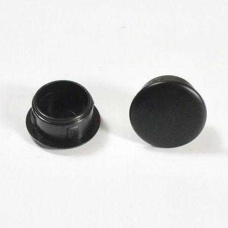 Bouchon obturateur plastique 15 mm – Couleur noir – Résistant à l'humidité et à la corrosion – Pour matériaux pleins – Ajile