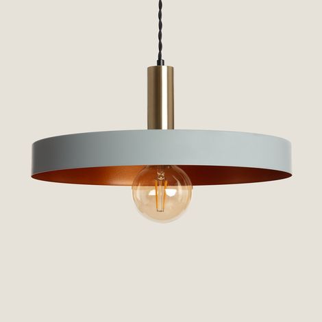 Lampada a Sospensione Metallo Furiko Grigio