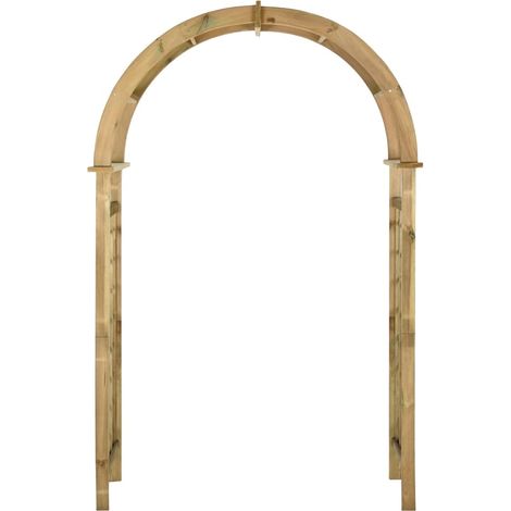Maison Exclusive - Arco a Traliccio in Legno di Pino Impregnato Verde (1/5)