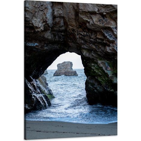 Lienzo impreso Naturaleza Roca Arco Océano 60x90 cm