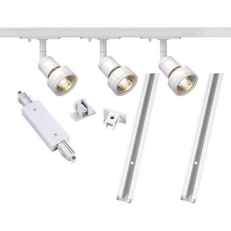 Système complet 1 phase ensemble à haute tension LED GU10 blanc SLV (1/5)