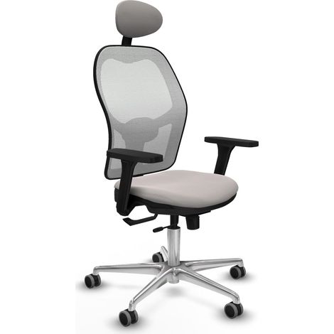 Sedia da ufficio piqueras y crespo Jorquera bianco braccioli 3D (1/2)