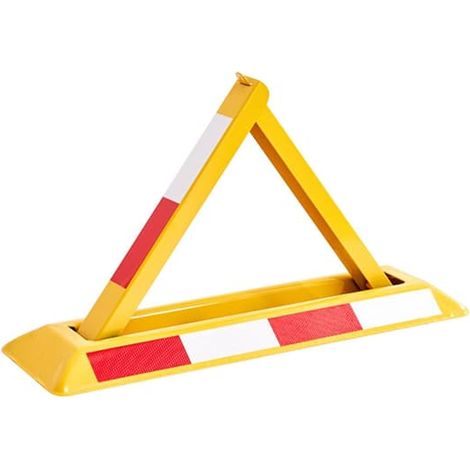 Cadenas de parking triangulaire - Plaque d'acier laminée à froid améliorée pour une sécurité de parking renforcée et plus épaisse (1/5)