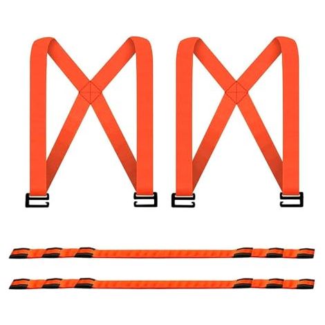 2 confezioni di cinghie di sollevamento e spostamento, cinghie di trasporto a spalla per 2 persone, cinghie regolabili per mobili per lo spostamento e la movimentazione di cinghie per il trasporto (1/5)