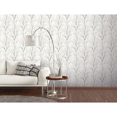A.S. Creation Blooming 372604 Vliestapete Naturoptik 0.53 m x 10.05 m Grau (1/5)
