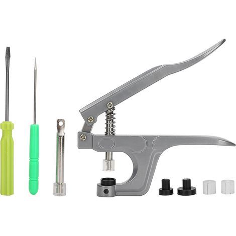 Handbetriebene Druckknopfzange, Montagewerkzeug aus Aluminium für Leder und Accessoires, für Kunststoffharz (1/5)