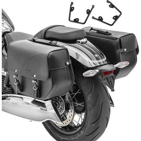 Set 2x Satteltaschen + Halterungen für Kawasaki Vulcan S 15-25 Oregon