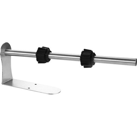 Porte-rouleau de papier essuie-tout, support sous meuble avec fonction d'amortissement, fixation murale autocollante ou à percer, couleur argent (1/5)