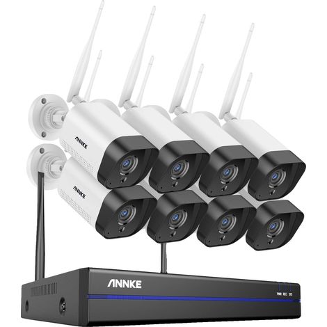 Système de vidéosurveillance, résolution 5MP, surveillance à distance, 8CH NVR 8Pcs Caméra, 2T (1/2)