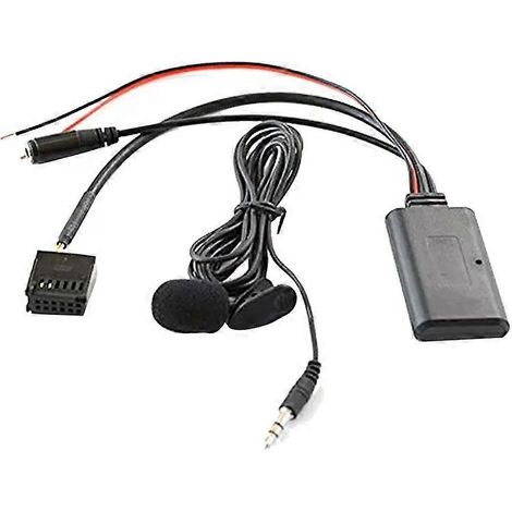 Compatible avec Ford Focus, Mondeo, CD 6000, 6006, 5000C, autoradio MP3, kit Bluetooth 50 pour voiture avec microphone, mains libres et adaptateur AUX 12 broches. (1/5)