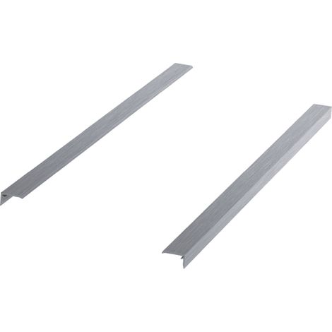Hettich Schubkasten-Dekorprofil,  ArciTech,  9240695, Nennl. 650mm,  aluminiumoptik