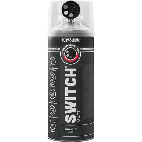 Rust-Oleum Sprühlack Switch 400 ml anthrazit matt Lackspray (1/2)