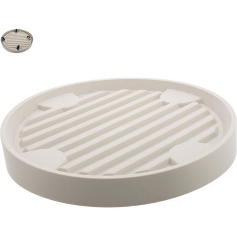 Chariot à roulettes beige pour pots de fleurs, diamètre intérieur 22.3 cm, pour intérieur et extérieur, 1 pièce (1/4)