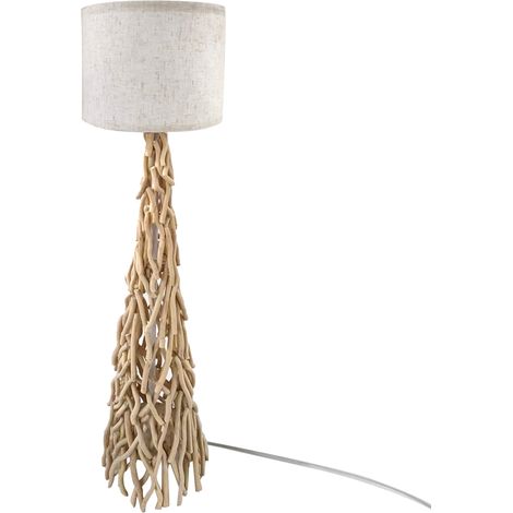 Lampe à poser en rotin naturel – Design artisanal – Éclairage chaleureux pour salon, chambre, salle à manger – Hauteur 50cm – Signes Grimalt