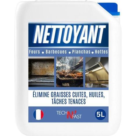Dégraissant plancha et barbecue professionnel 5L - nettoyant ultra puissant four, grill, hotte - formule gel