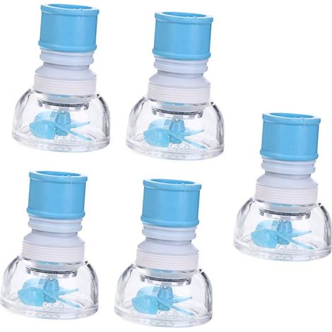 1 Jeu Filtre De Robinet Buse De Robinet De Cuisine Filtre À Eau Du - Étanche Anti Rouille D'evier Diffuseur Buse Anti-éclaboussures Plastique 5 Pièces (1/5)