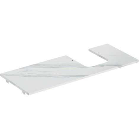 Geberit ONE Plaque de lavabo, découpe à droite, pour lavabo à (1/2)
