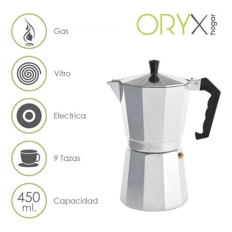 Aluminium-Kaffeemaschine 9 Tassen (450 ml.) Classic (1/5)
