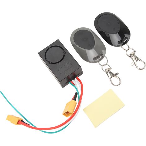 Alarme antivol 115 dB pour trottinette électrique NINEBOT MAX G30 / vélo électrique avec 2 télécommandes et interface XT60 36-55 V (1/5)