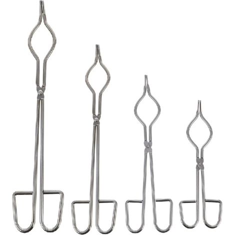 Ensemble de 4 pièces en acier argenté et inoxydable portable (1/5)