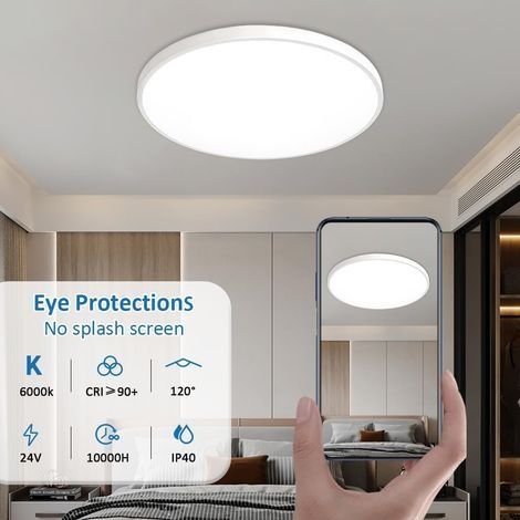 Runde LED-Deckenleuchte ø23cm 20W warmweißes Licht 4000K Moderne Innenbeleuchtung Geeignet für Schlafzimmer, Wohnzimmer, Badezimmer (1/4)