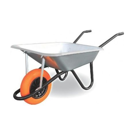 Altrad Saint Denis – Brouette de jardin 100L – Charge maximale 250kg – Roue souple increvable 360mm – Châssis renforcé pour chantiers humides
