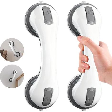 Maniglioni di sicurezza per anziani (set da 2) Maniglioni con ventosa Corrimano di sicurezza Maniglie per porte del bagno Resistenti Non è necessaria la foratura (1/5)