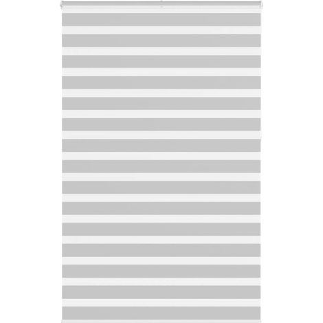 vidaXL Store zèbre gris clair largeur du tissu 140,9 cm polyester