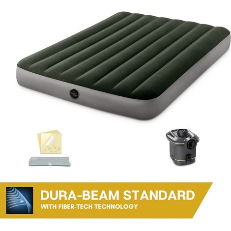 Intex Luftbett 191 x 137 x 25 cm Dura-Beam Prestige  mit externer Elektropumpe