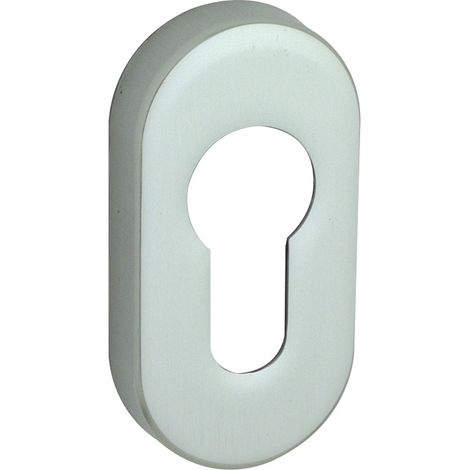 Rosace de fonction ovale 30P Hoppe - 68 x 29 x 10 mm - Clé I - Blanc 9010 (1/2)