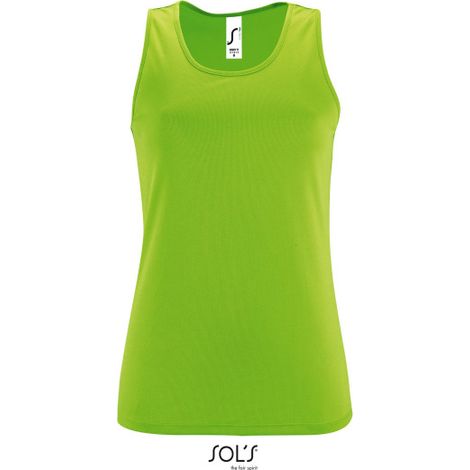 Camiseta De Tirantes De Deporte De Mujer SOL'S SPORTY TT WOMEN XL Verde neón