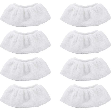 Lot de 8 lingettes en microfibre pour nettoyeur vapeur Kärcher SC2-SC5, avec buse manuelle Easyfix (1/5)