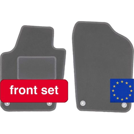 Fußmatten, langlebige synthetische Faser, maßgeschneidert für Seat Ibiza IV, grau (1/5)