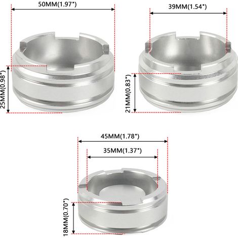 Piston drive kit for the front accumulator without pin for 4L60E, 4L65E and 4L70E transmissions (part numbers 77987-01k and 77998-03k) – One set--DTEKGAZ (1/4)