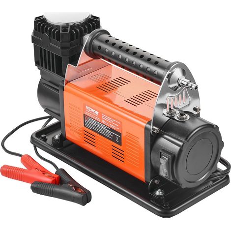 Compresseur d'air 12 V portable avec manomètre numérique et kit de gonflage pour pneus de voiture, SUV, camion et camping-car. (1/5)