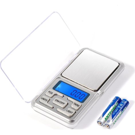 Bilancia di precisione 0,01 g-500 g, piccola bilancia di precisione con display LCD retroilluminato, mini bilancia da cucina di precisione per cucina, caffè, viaggi, farmaci, gioielli