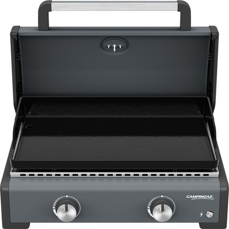 PLANCHA GAZ SIGMA 2 COOK - Châssis acier - Plaque fonte - Couvercle de cuisson