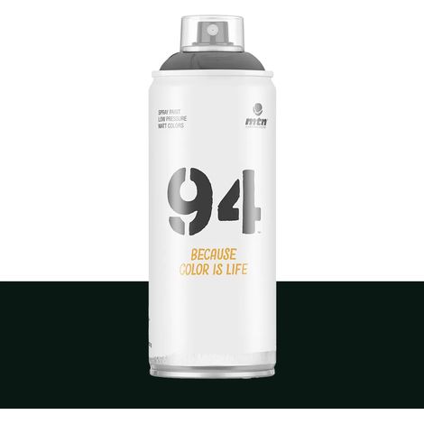 Bombe de peinture aérosol MTN 94 Noir (R-9011) 0,4 L (1/2)