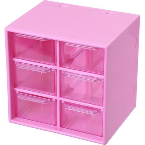 Boîte De Rangement À Tiroirs - 5 Tiroirs Transparent En Plastique - Pour Bureau École Bijoux Maquillage - Modèle Compact (1/5)
