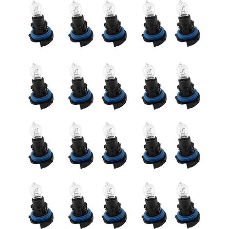 Lot de 20 ampoules de feux de jour avant avec culot pour Peugeot 3008, 5008 et Citroën C5, 12 V, 24 W, référence 6216F6, 89072904, PH24W (1/5)