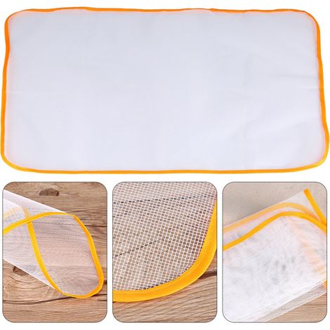 Protector textil aislante y antideslizante de 40x60 cm para planchas - Alfombrilla resistente al calor para un planchado uniforme (Blanco, 1 unidad) (1/5)