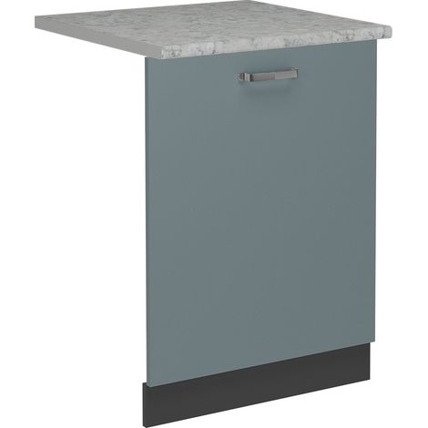 Coperchio per lavastoviglie R-Line, Grigio-blu, 60 cm , PL Marmo, Vicco