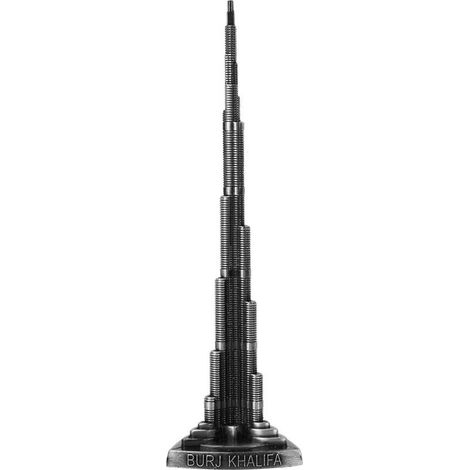 Miniatur-Burj-Khalifa-Turm aus einer Legierung, Dubai-Maßstab-Modell, handgefertigte Dekoration für Büro, Zuhause oder Arbeitszimmer (1/5)