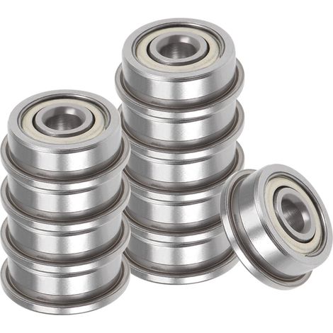 10pcs F623ZZ Bride Bille Roulement - [3x10x4mm] Remplacement Roue Roulements pour Brouette Tondeuse à gazon À main Camion Essieu Emploi, Chrome Acier, ABEC1 (1/5)