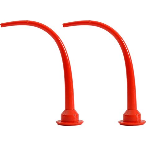 Lot de 2 embouts pour pistolet à cartouches de saucisse, rallonge pour pistolet à cartouches, outil de rechange pour une utilisation dans le secteur de la construction (courbe) (1/5)