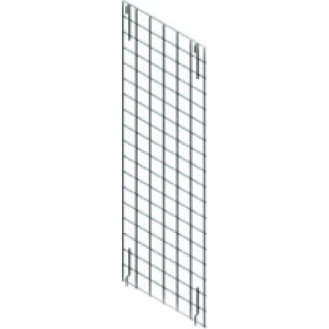 Archimede étagère métallique grille de fond verticale en fil d'acier chromé cm 28 x h. 152 cuisine salle de bains garage placard