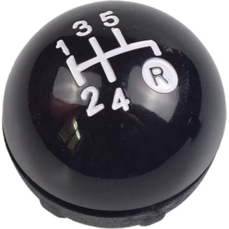 5/6 Vitesses Pommeau de Levier de Vitesse Fit pour Fiat 500 2012-2018 (Black, 5 Vitesses) (1/4)