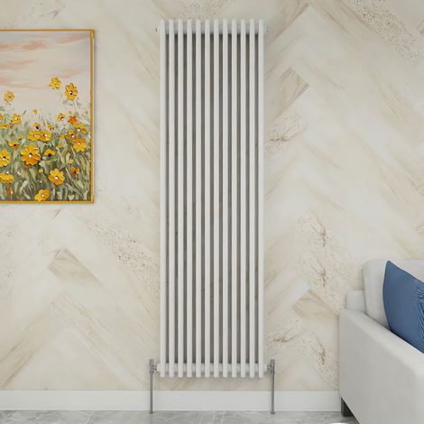 SKY Bathroom 1800x560mm 3 Column Radiator Vertical White Traditional Column Radiator