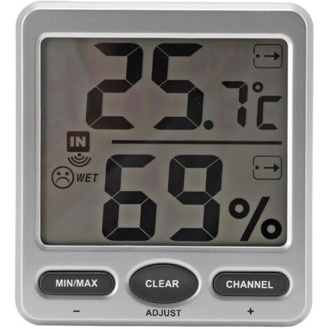 Thermomètre Hygromètre Numérique Précis Grand Écran Intérieur Extérieur Maison Bureau Température Humidité Affichage Digital - (1/5)